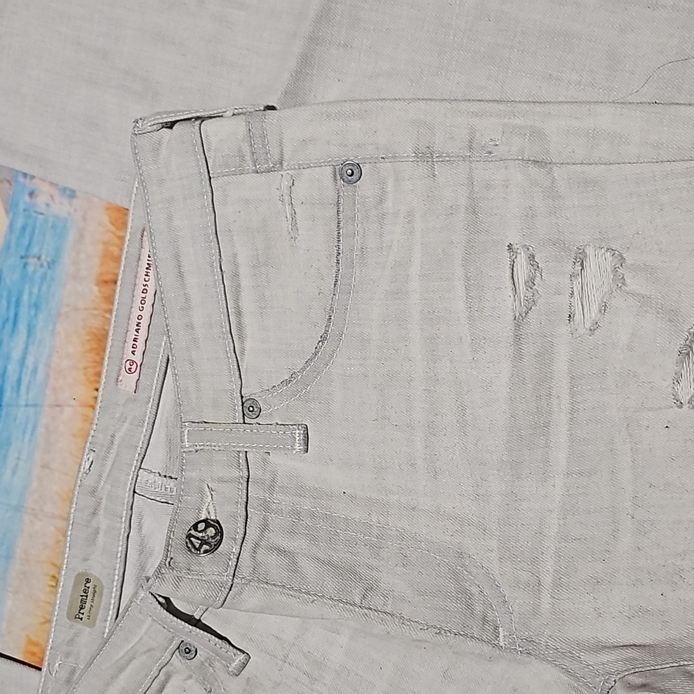 Adriano Goldschmied Distressed Skinny Straight Jeans Size 26‎ - Picture 9 of 12
